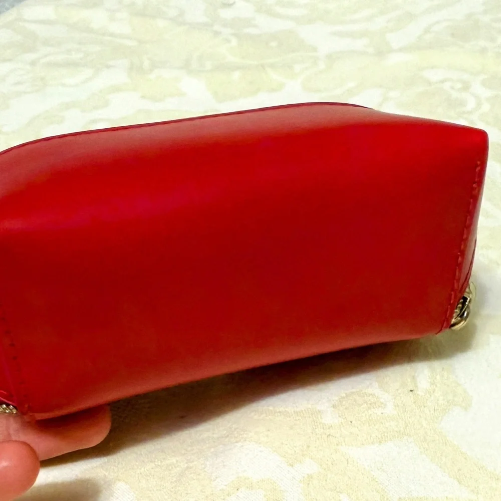 Elizabeth Arden Mini Red Cosmetic Bag Makeup Pouch NWOT